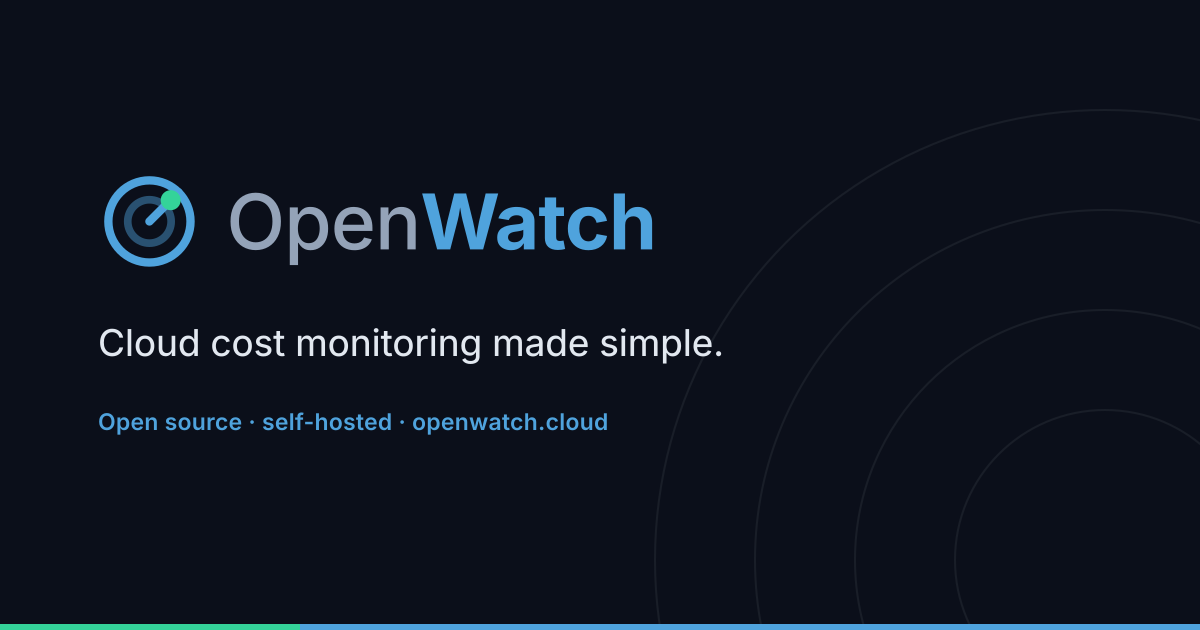 Tableau de bord OpenWatch